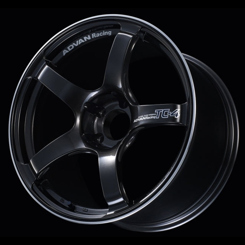 Advan TC-4 Wheel – 17×8.0 +45 | 5×100 | Black Gun Metallic & Ring