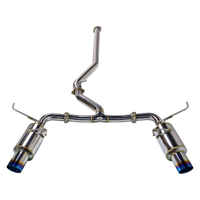 REMARK 2022+ Subaru WRX (VB) Catback Exhaust – Dual R1 Spec Burnt Stainless (Non-Resonated)