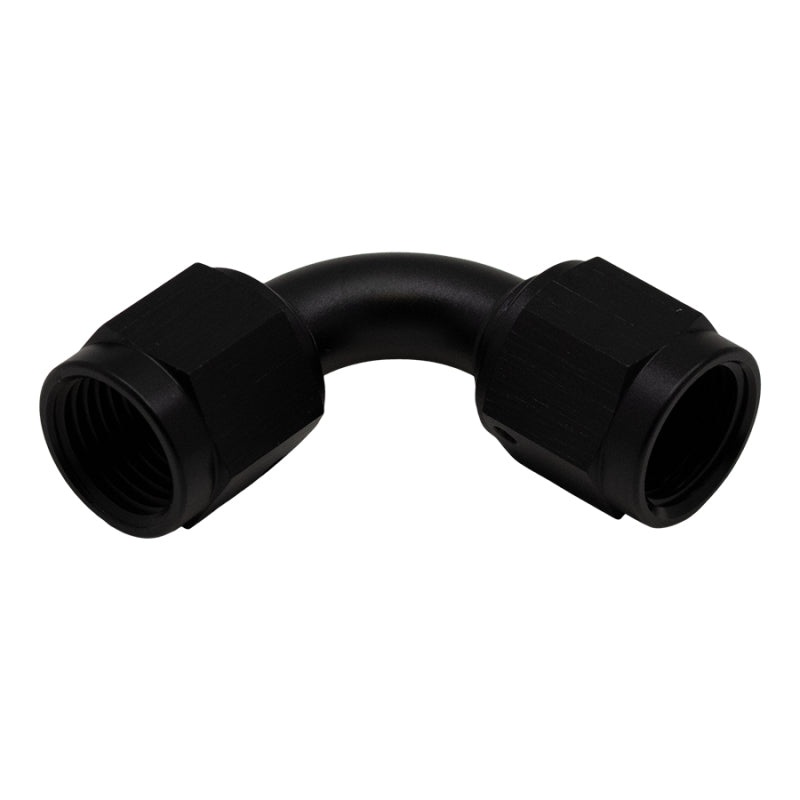 DeatschWerks 6AN Flare Female Swivel 90-Degree to 6AN Flare Female Swivel – Anodized Matte Black