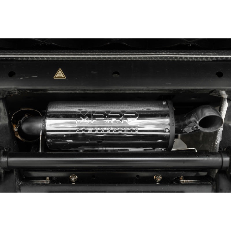 MBRP 16-20 Can-Am Defender 1000 5in Single Slip-On Performance Series Exhaust System