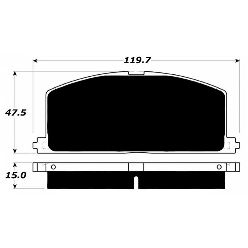 Porterfield Brake Pads for 1989 TOYOTA CELICA CONVERTIBLE