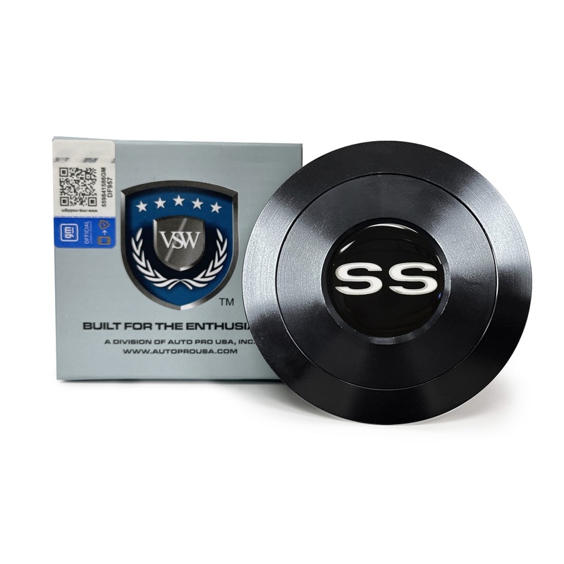 VSW S9 | White SS Emblem | Black Billet Horn Button | STE1030-21B