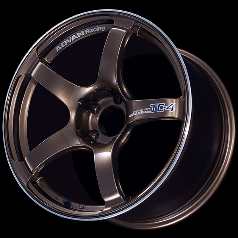 Advan TC4 18×9 +35 5-114.3 Racing Umber Bronze & Ring Wheel