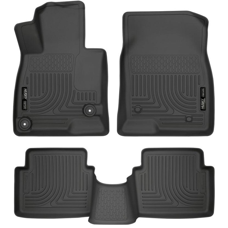Husky Liners WeatherBeater 14 Mazda 3 Hatch&Sedan Front & Second Row Black Floor Liners
