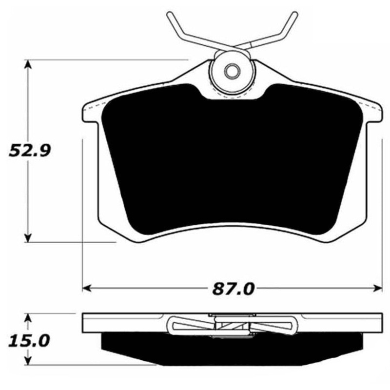 Porterfield Brake Pads for 1999 VOLKSWAGEN GOLF GTi – Fr Ch 1J-YW-238-581