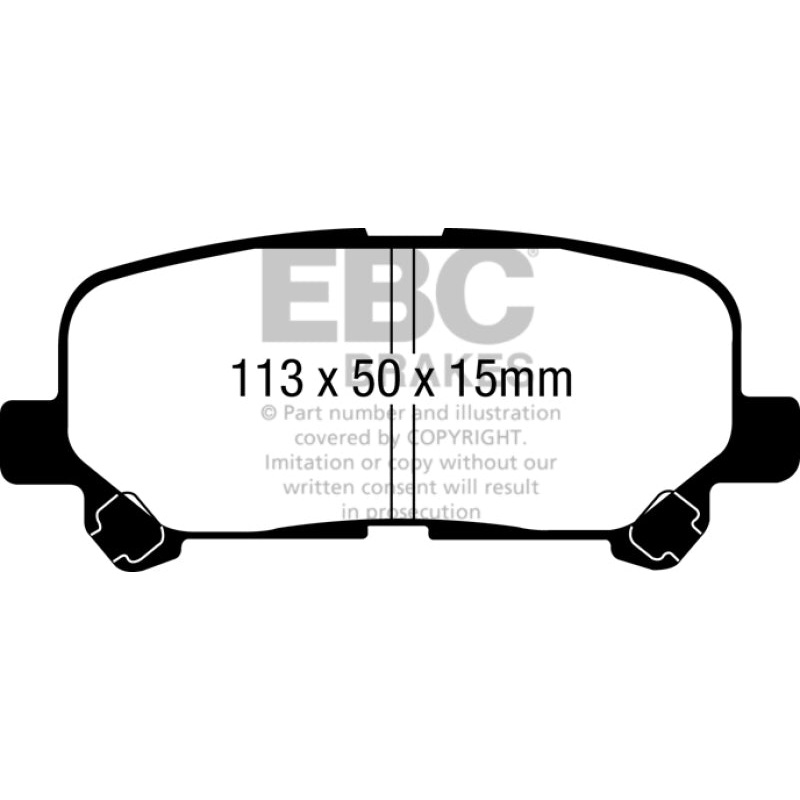 EBC 07-13 Acura MDX 3.7 Ultimax2 Rear Brake Pads