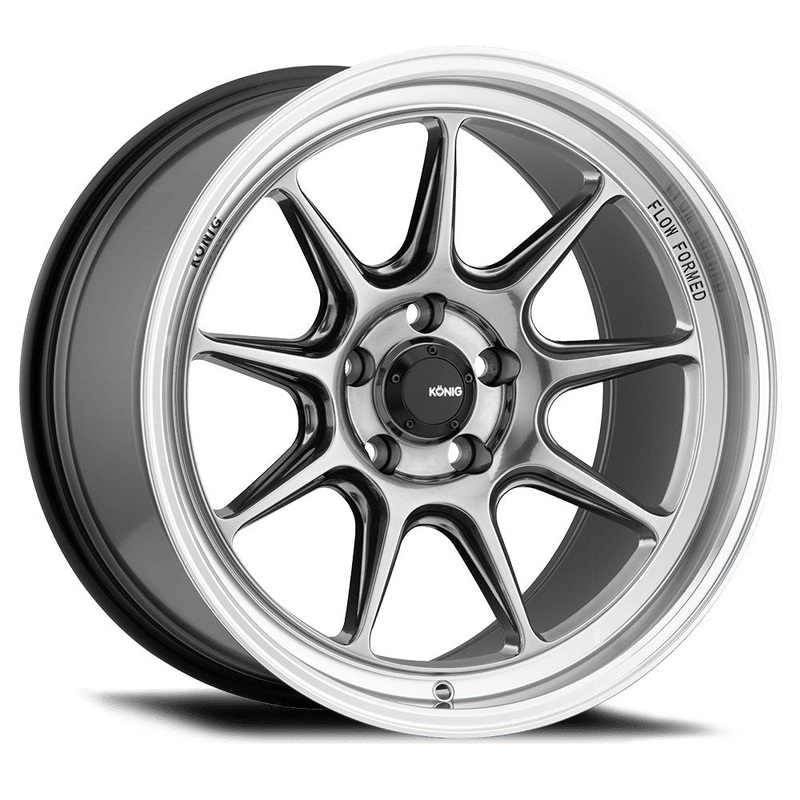 Konig 18″ Countergram 5X112 Wheel – Hyper Chrome / Machined Lip