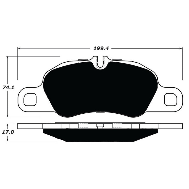 Porterfield Brake Pads for 2012 PORSCHE 911 Carrera 4 Type 997-2 w/Iron Disc