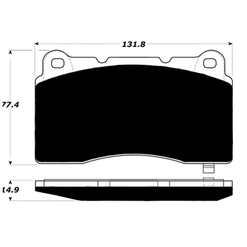 Porterfield Brake Pads for 2018 CHEVROLET CAMARO (Brembo 4 Piston)