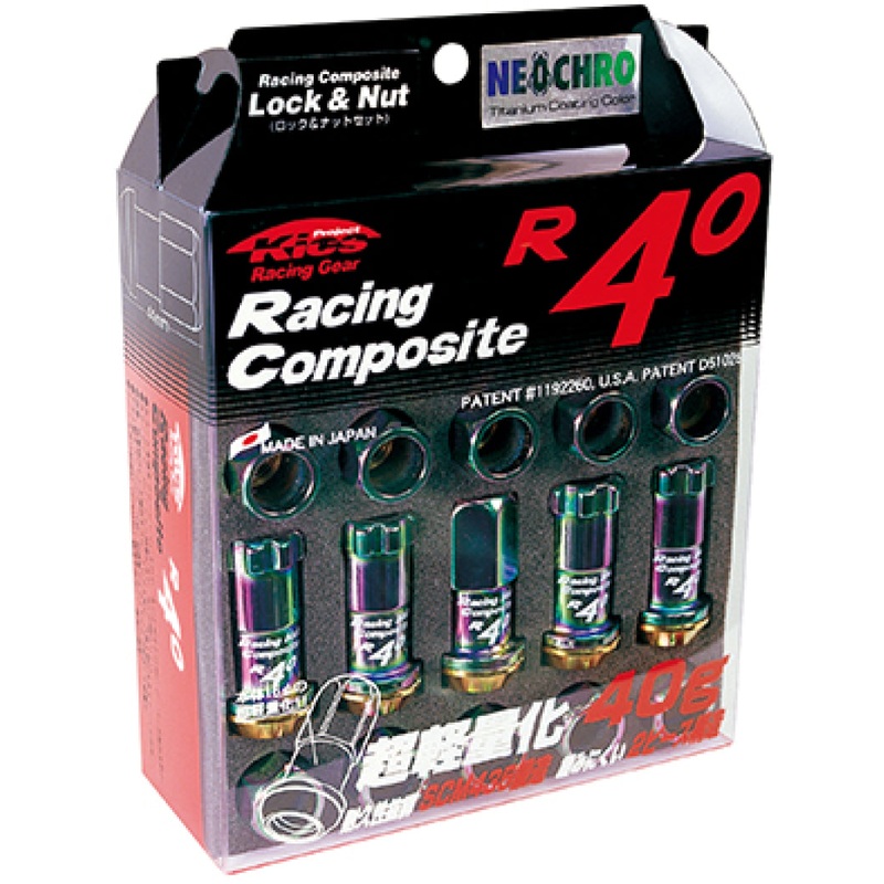 Project Kics 12×1.50 R40 Lug Nuts – Neo Chrome (16+4 Locks)
