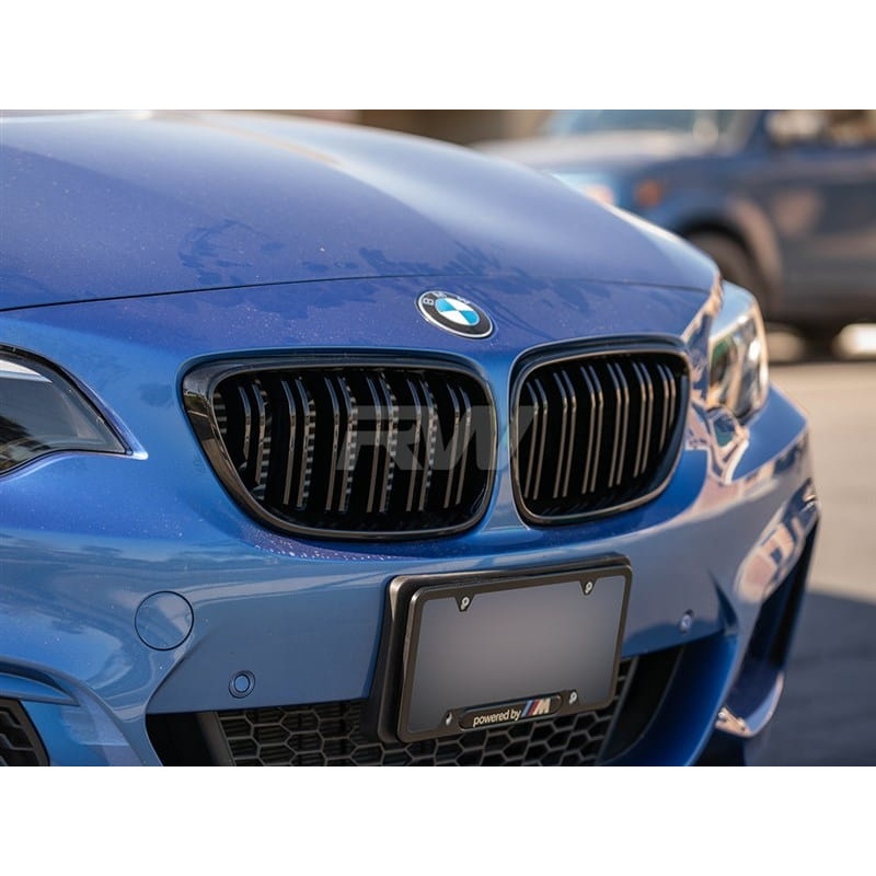 RW Carbon Double Slat Gloss Black Grilles – BMW / F22 / F23 / F87 / 2 Series / M2