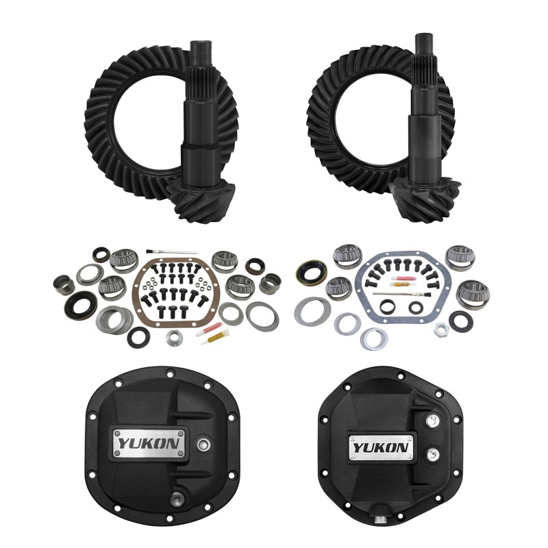 Yukon Gear 07-17 Jeep Wrangler (JK) Stage 2 Re-Gear Kit w/Diff Covers (for Dana 30/44) – 4.56