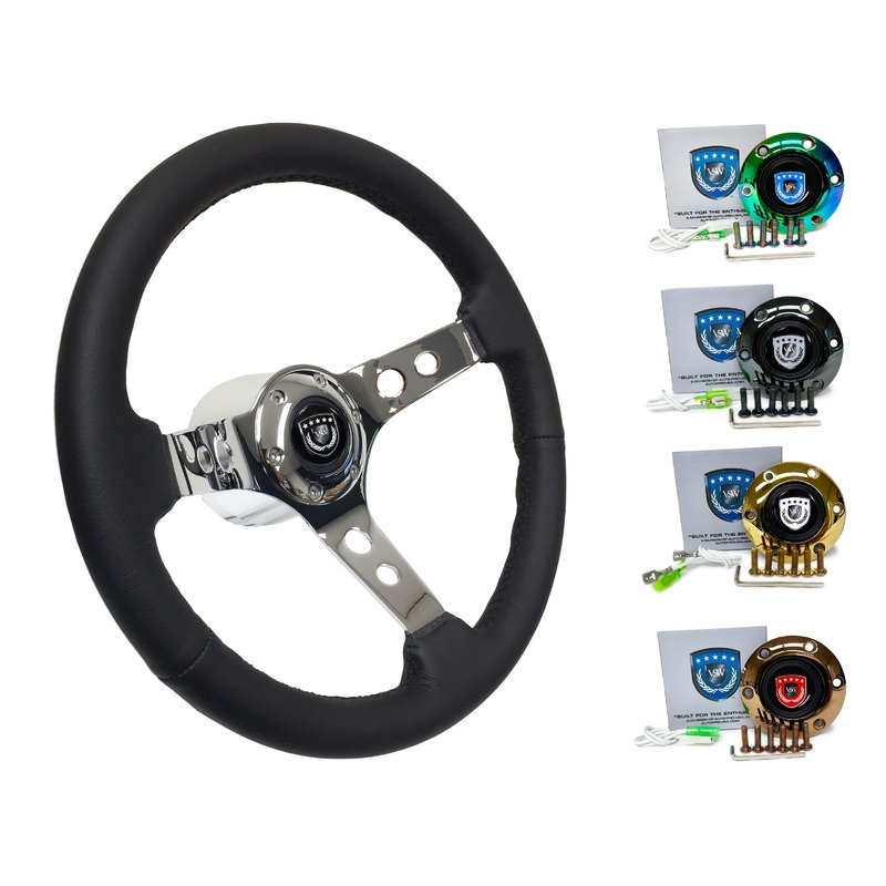 1997-04 Porsche Boxster (986 Manual) Steering Wheel Kit | Black Leather | ST3095