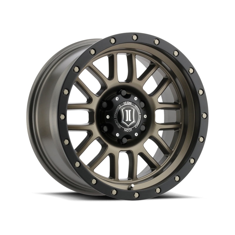 ICON Alpha 17×8.5 6×5.5 0mm Offset 4.75in BS 106.1mm Bore Bronze Wheel