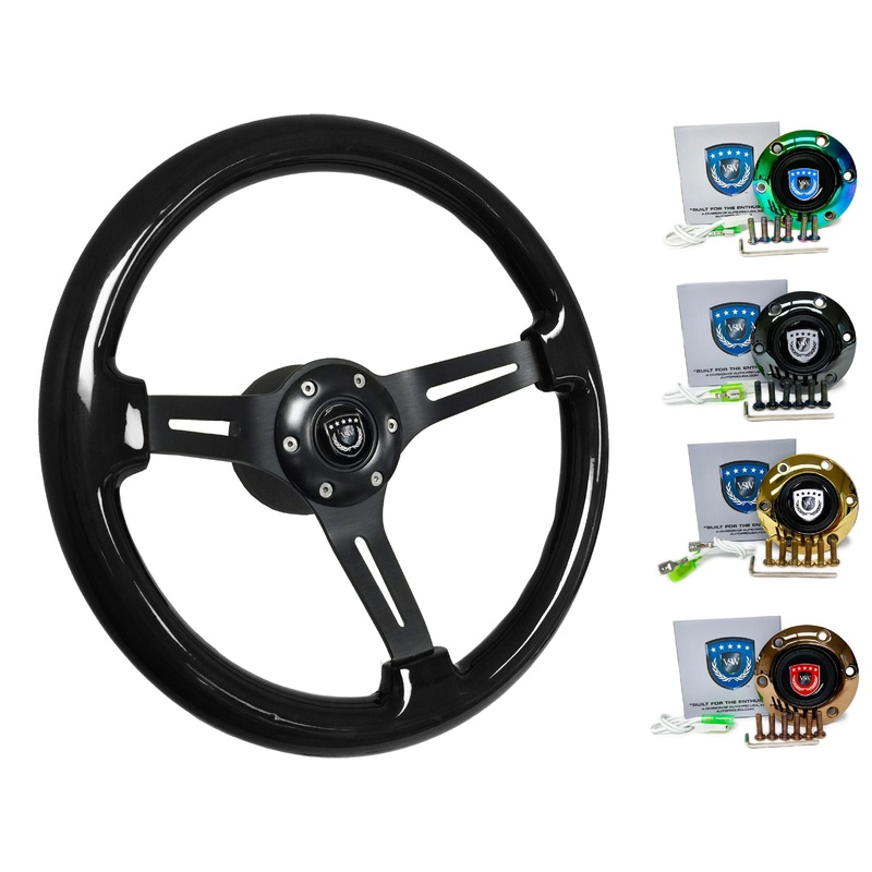 1998+ Audi A4 Steering Wheel Kit | Black Ash Wood | ST3073