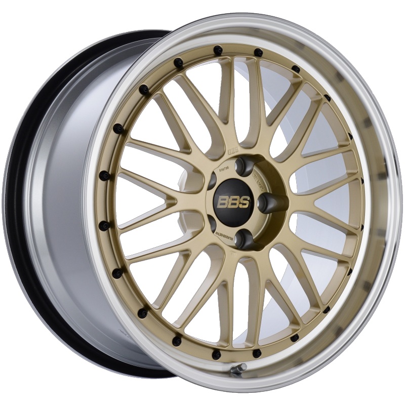 BBS LM 20×9.5 5×114.3 ET40 CB66 Gold Center Diamond Cut Lip Wheel