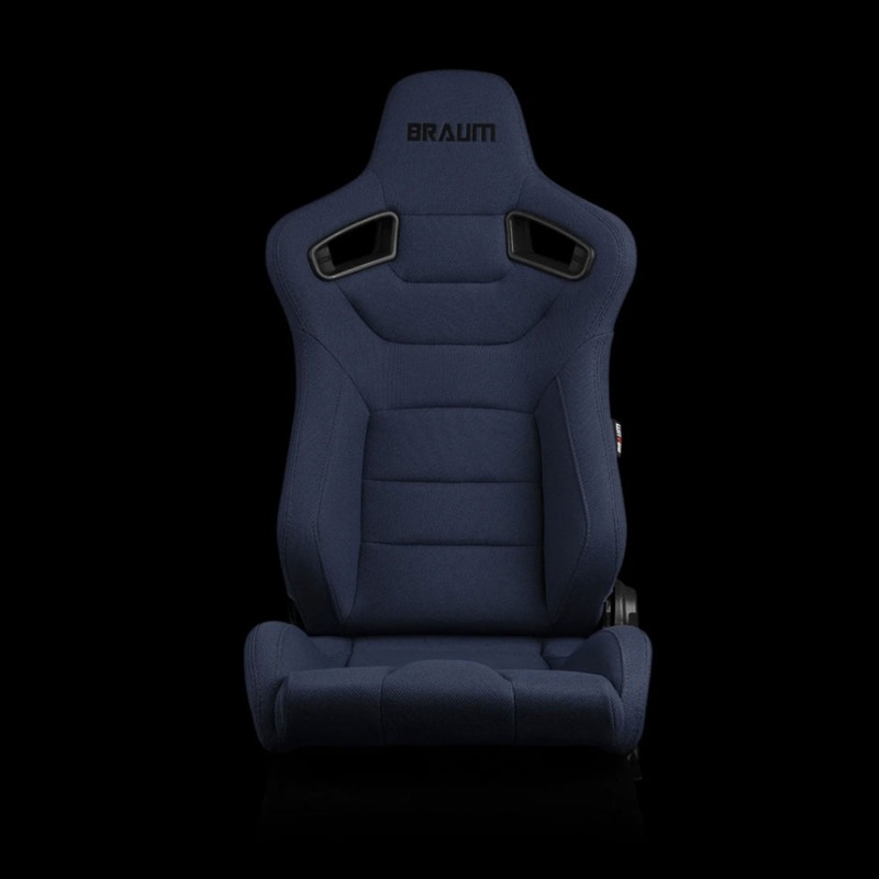 Braum Racing Elite Series Seats (Pair) – Blue Cloth (Black Stitching)