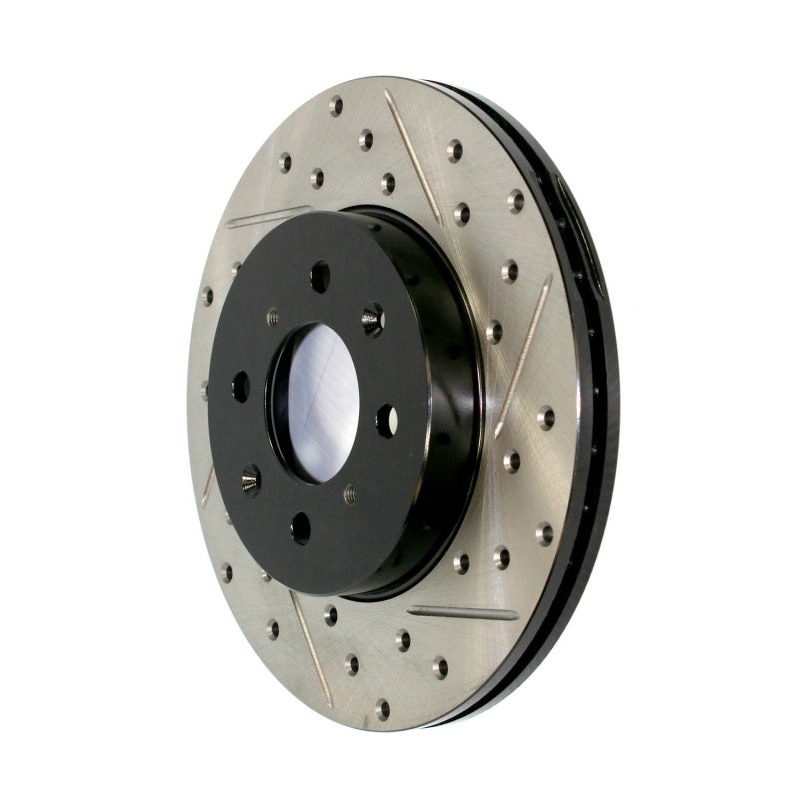 Stoptech 10-15 Chevy Camaro Sport Cryo-Treated Cross Drilled & Slotted Rotor – Front Right
