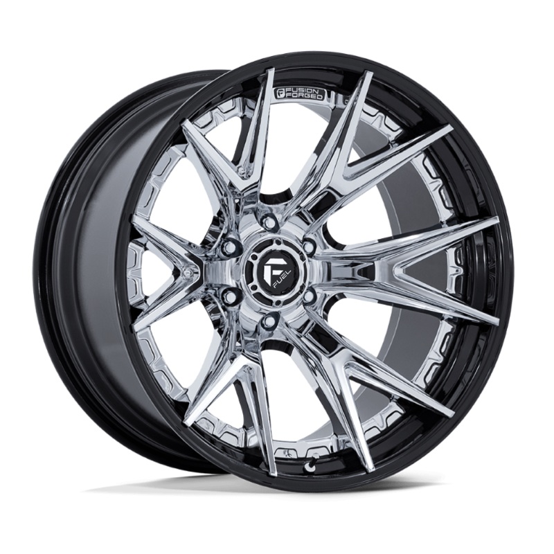 24×12 Fuel Catalyst Chrome w/ Gloss Black Lip