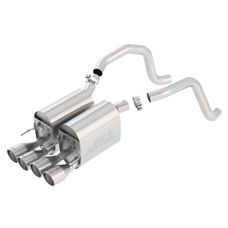 Borla 05-08 Corvette Coupe/Conv 6.0L/6.2L 8cyl AT/MT 6spd S-Type II SS Exhaust (rear section only)