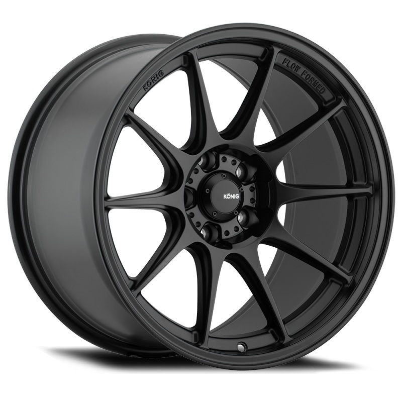 Konig Dekagram 15×7.5 4×100 ET35 Semi-Matte Black