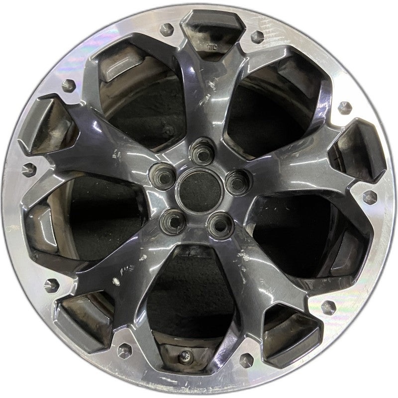 17″ XV CROSSTREK 21 17×7 alloy machined face dark gray pockets outer machined Original OEM Wheel Rim