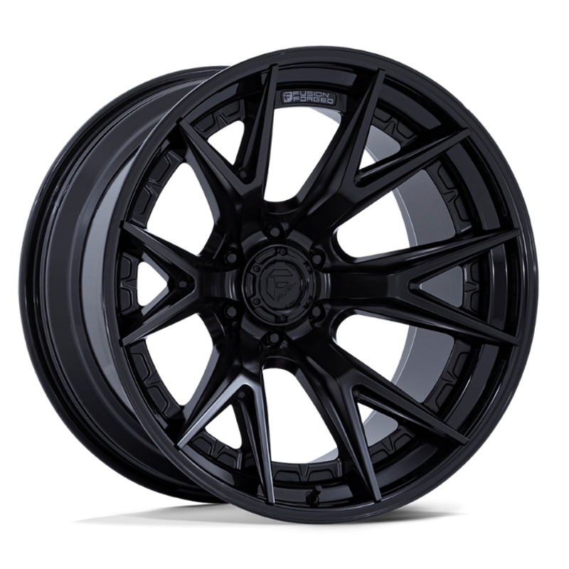 22×12 Fuel Catalyst Matte Black w/ Gloss Black Lip