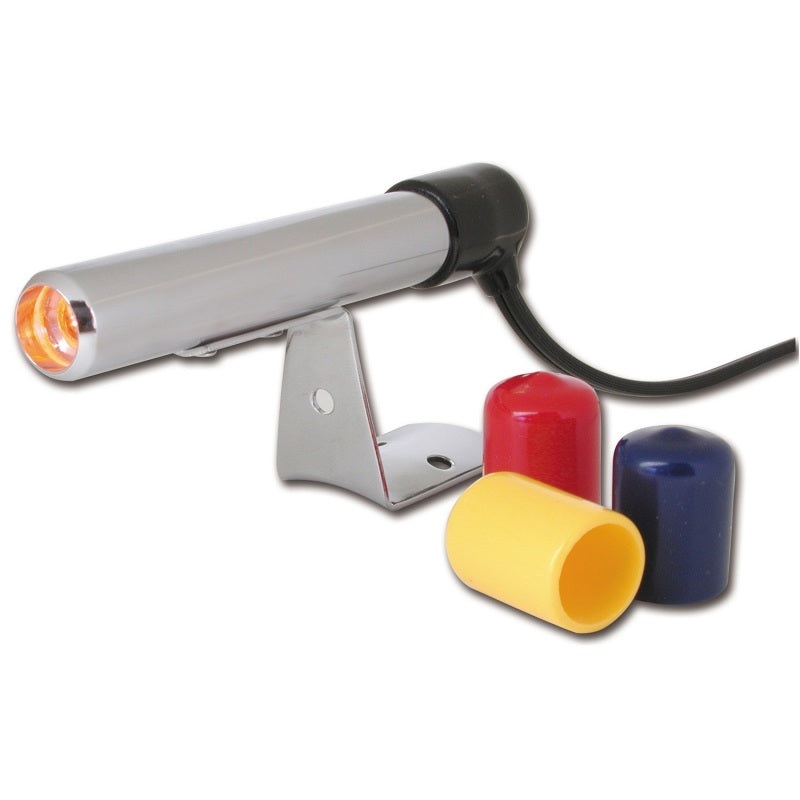 Autometer Shift Light – Amber LED – Pedestal – Chrome Quick-Lite Shift-Lite