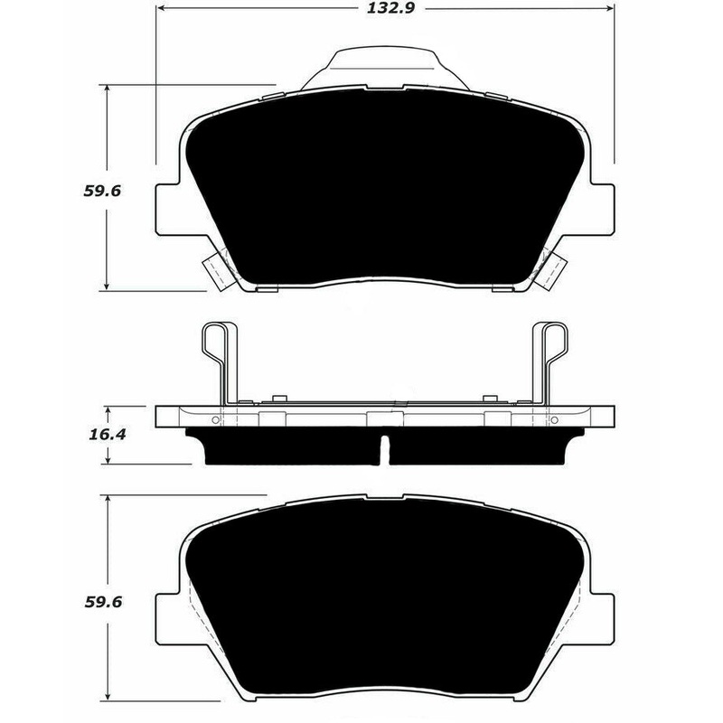 Porterfield Brake Pads for 2017 HYUNDAI SANTA FE