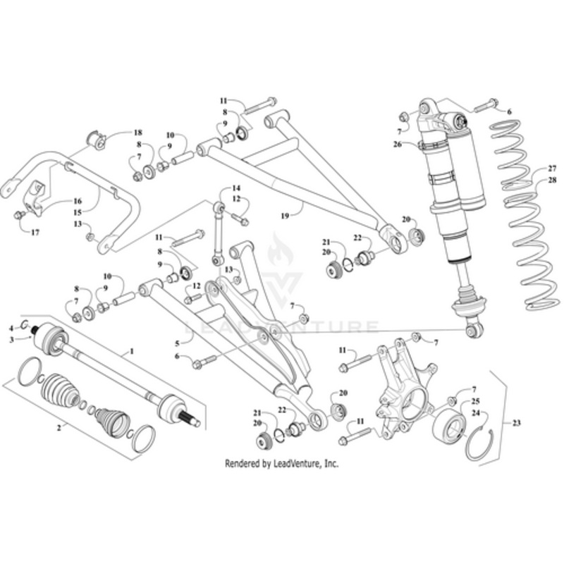 Suspension Spring – Lower – Bronze by Arctic Cat