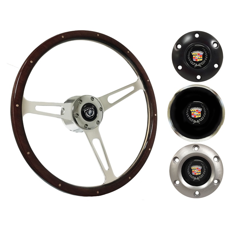1969-89 Cadillac Telescopic Steering Wheel Kit | Deluxe Espresso Wood | ST3553A