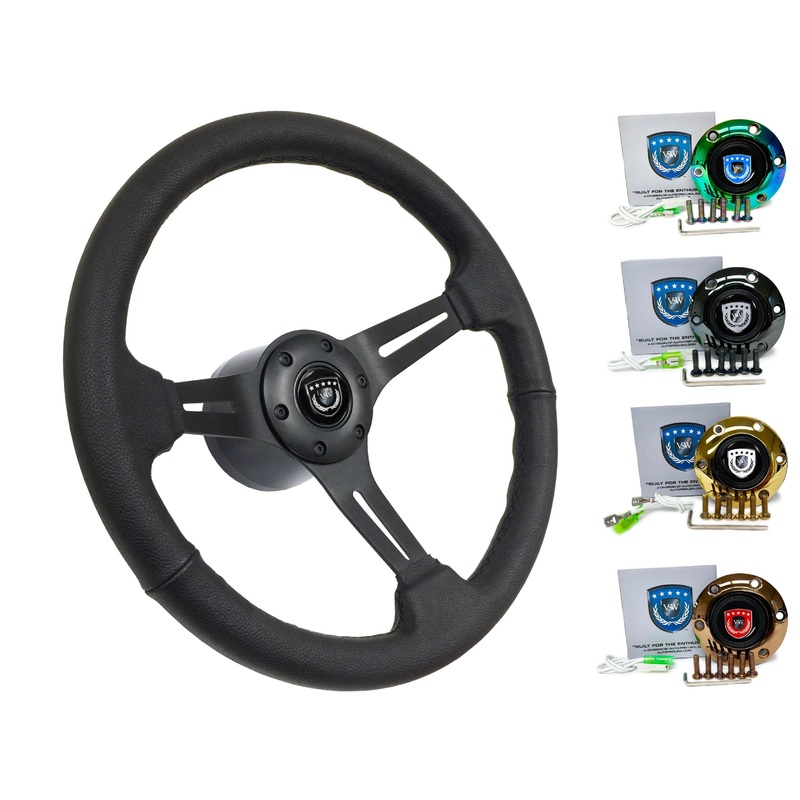 1986-90 BMW M3 Steering Wheel Kit | Black Leather | ST3060BLK