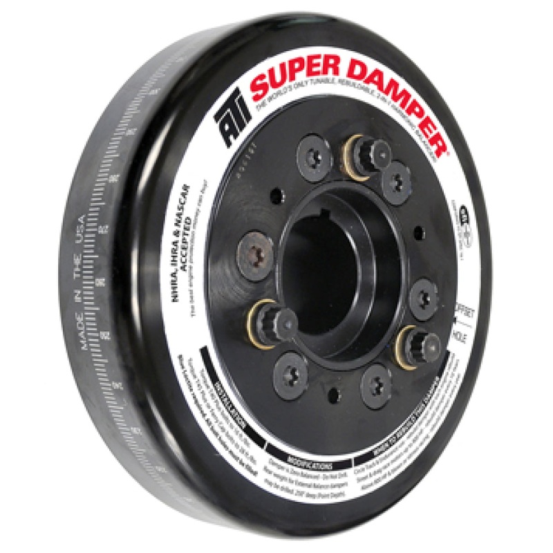 ATI Damper – 7.074in – Steel – Chevy LS – Smooth – C-Bore Front – 3 Ring
