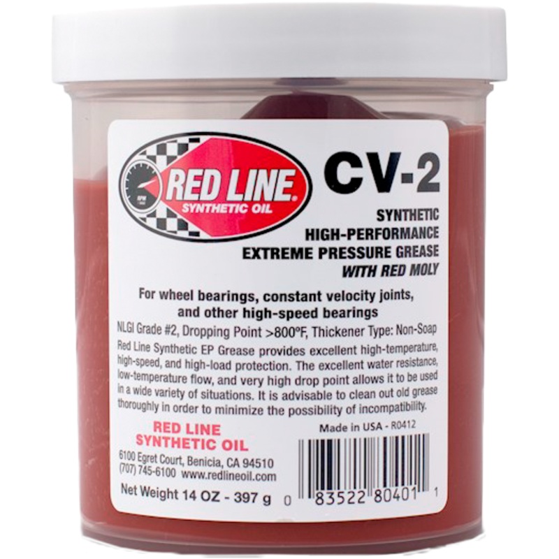 CV-2 Grease W/ Moly 14Oz Jar by Red Line