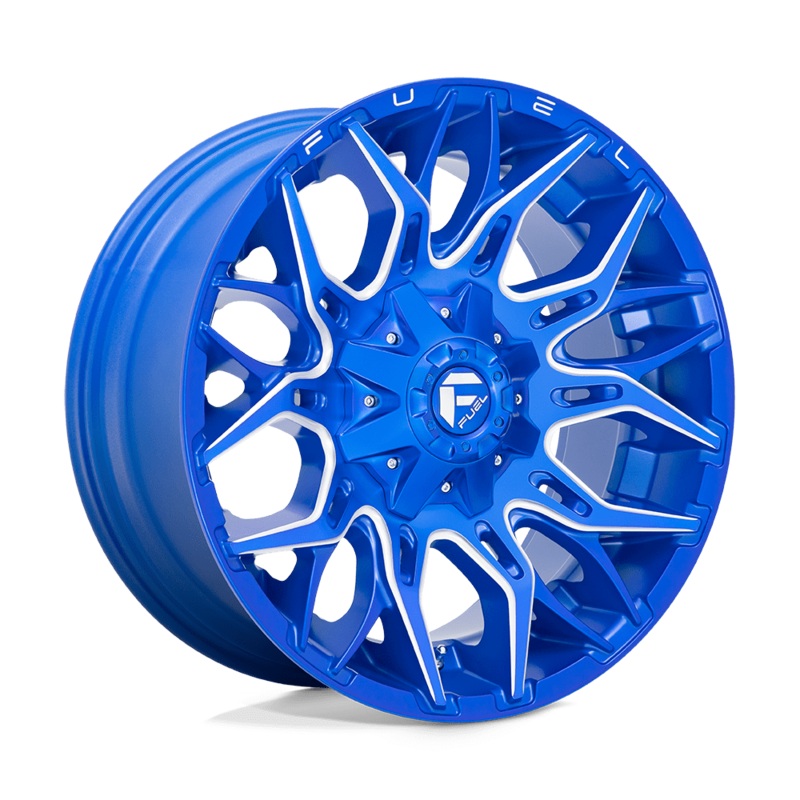 Fuel Wheels D770 Twitch 22″ 8×180 Anodized Blue Milled