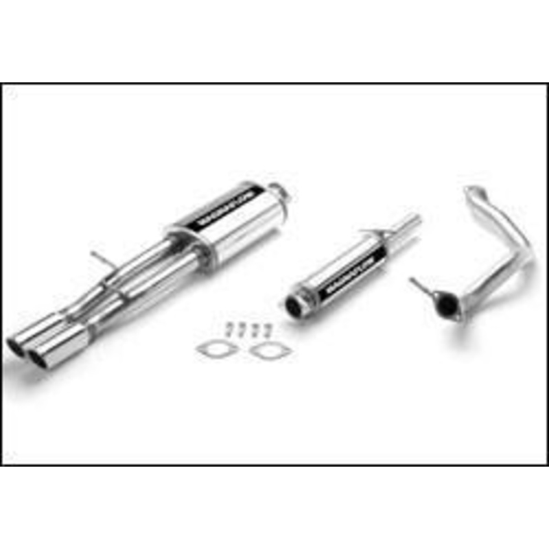 1999-2003 VW Jetta Cat Back Exhaust; Sport Series; Dual Split Rear Exit by Magnaflow (15669)