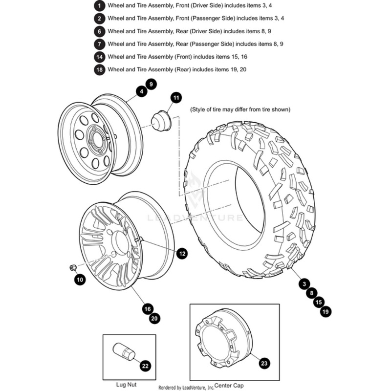 Lug Nut Black by Arctic Cat