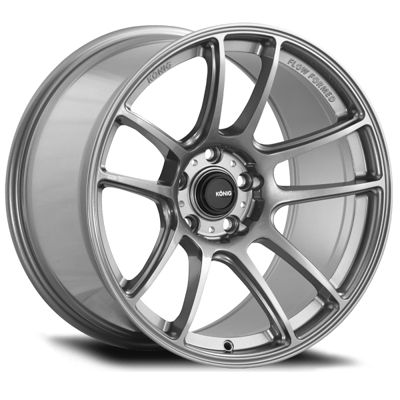 Konig Heliogram 19X8.5 5X114.3 ET42 Titanium Metallic Knurled Bead Flow Formed