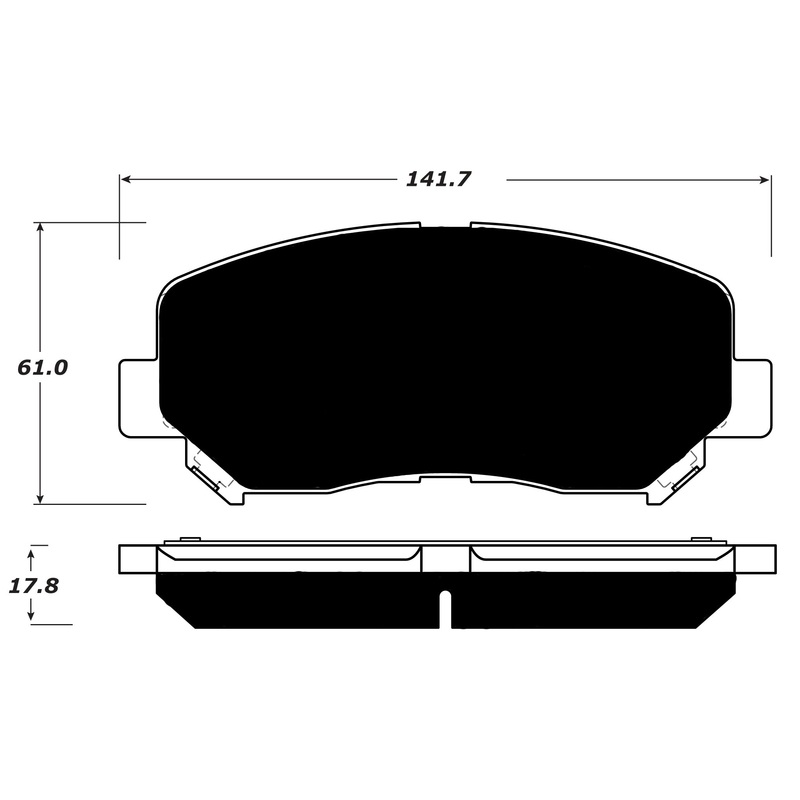 Porterfield Brake Pads for 2016 JEEP CHEROKEE 4 Cyl Single Piston Frt Cal