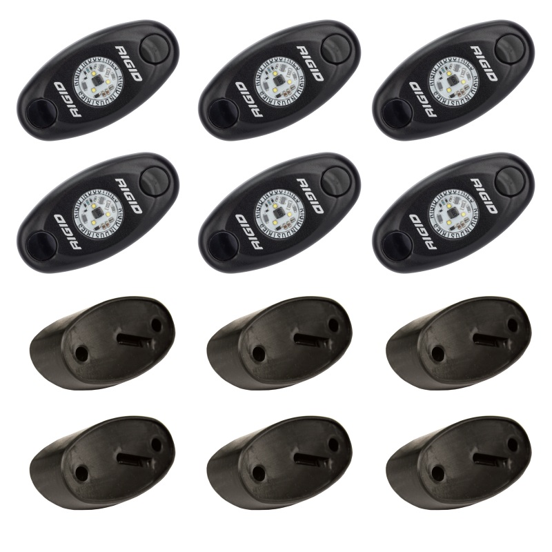 Rigid Industries Rock Light Kit Amber 6 lights Universal | 400293