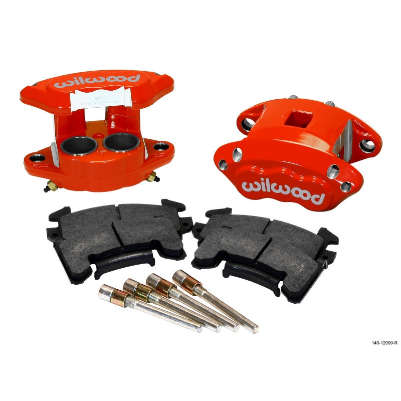 Wilwood D154 Front Caliper Kit – Red 1.62 / 1.62in Piston 1.04in Rotor