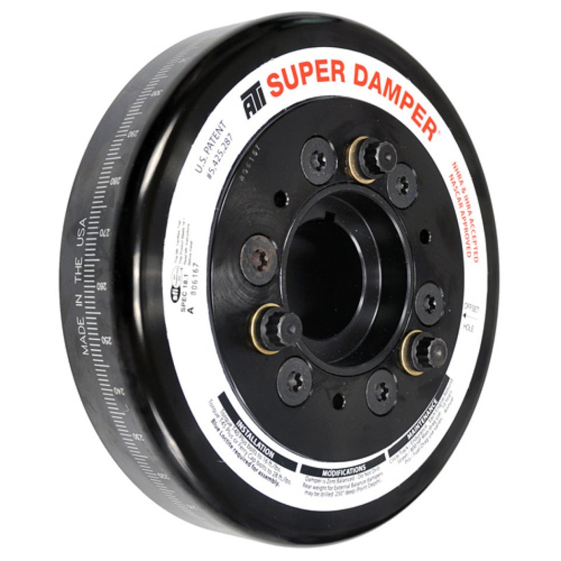 ATI Damper – 7.57in – Alum – 20+ Ford 7.3L Godzilla – OEM Size – (2) 6 Groove – 5 Ring