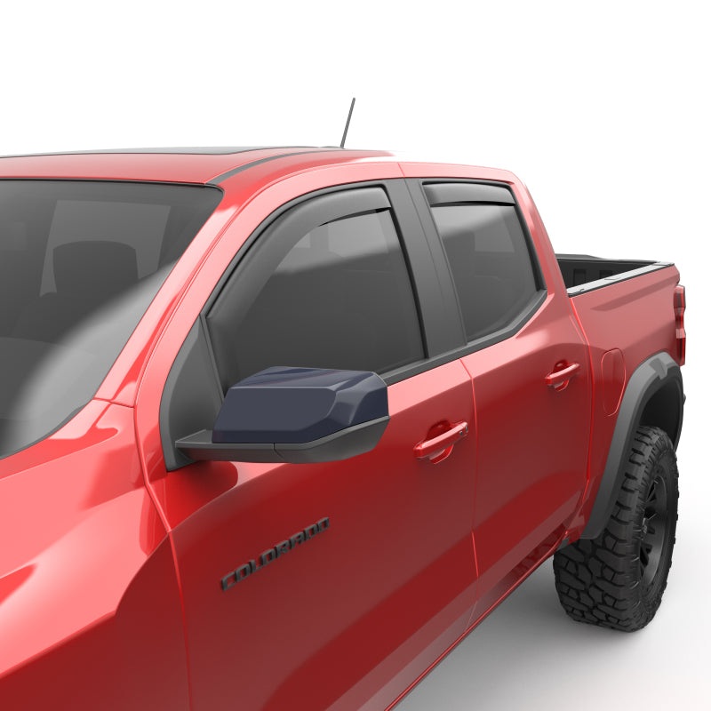 EGR 23-24 Chevy Colorado/GMC Canyon Crew Cab In-Channel Window Visors – Set of 4 – Matte (571485)