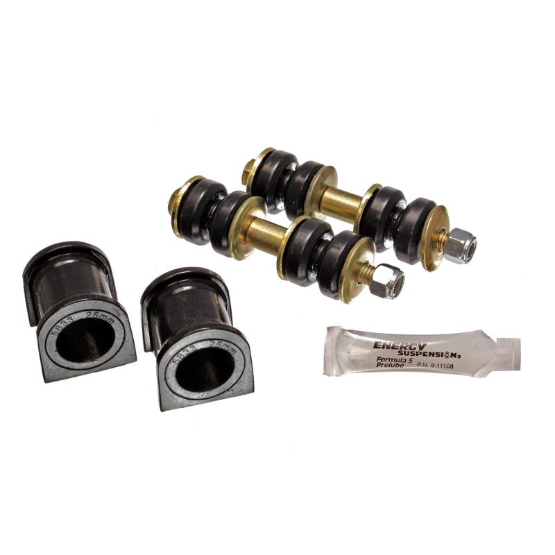 Energy Suspension 04-07 Scion xB Black 25mm Front Sway Bar Bushing Set