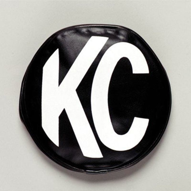 KC HiLites KC Hilites Light Cover – 5in / Soft / Black/White KC Logo / Pair (KC5400)