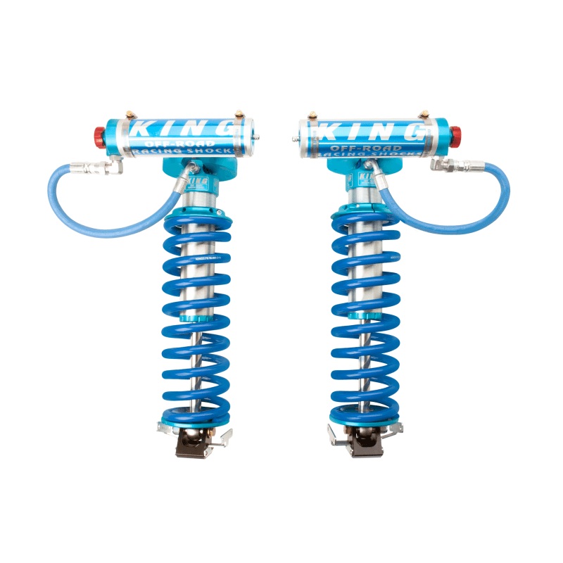 King Shocks 2005+ Ford F-250 4WD Front 2.5 Dia Remote Res Coilover Conversion w/Adjuster (Pair)