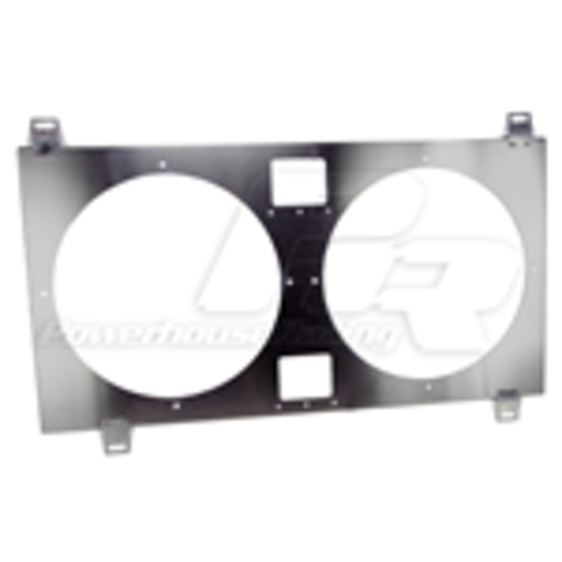 PowerHouse Racing (PHR) Dual High Performance SPAL Fan Kit – Raw finish  – Includes 12″ heavy duty SPAL fans and wiring harness