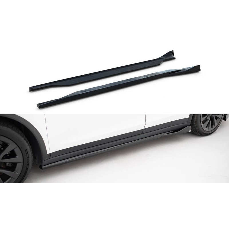 Maxton Design Side Skirts – Diffusers V.2 – Tesla Model X Mk1 Facelift