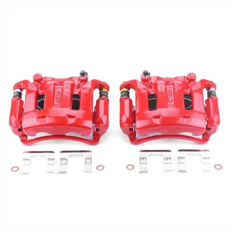 Power Stop 03-04 Nissan Frontier Front Red Calipers w/Brackets – Pair