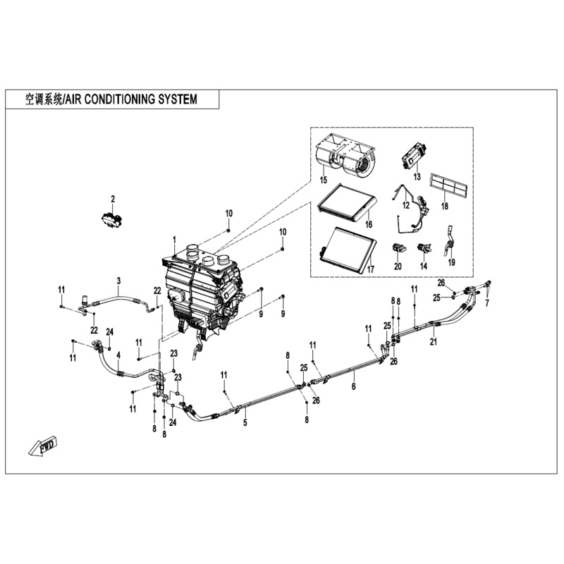 Pressure Pipe Assembly 3 by CF Moto